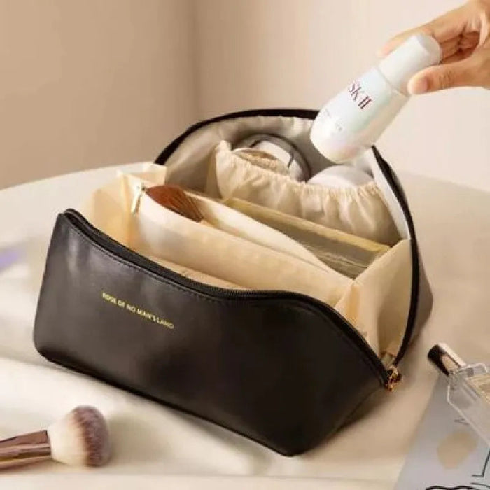 Makeup storage bag organizer in black color – Rs.999 deal at sub999.com

Travel cosmetic pouch with compartments – white, black, light brown – Rs.999 only

Stylish makeup organizer bag with zipper – perfect for brushes & skincare – Rs.999