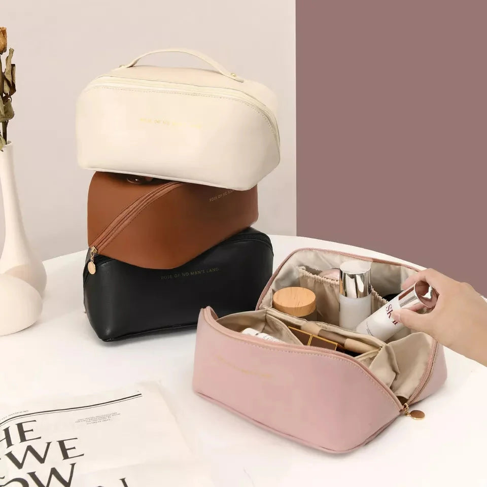 Makeup storage bag organizer in black color – Rs.999 deal at sub999.com

Travel cosmetic pouch with compartments – white, black, light brown – Rs.999 only

Stylish makeup organizer bag with zipper – perfect for brushes & skincare – Rs.999