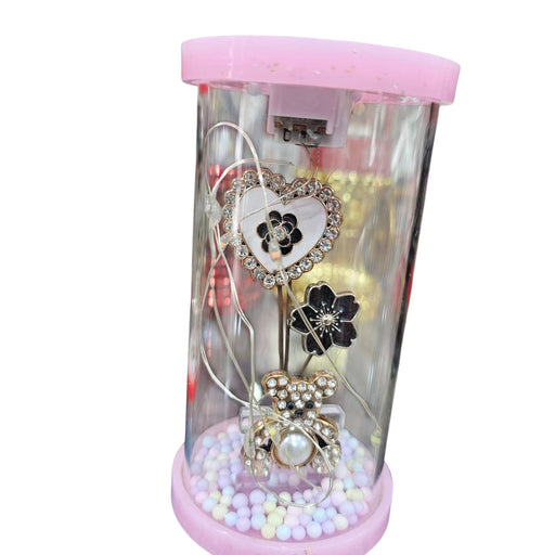 Red Light Lamp LED night light with butterfly design.