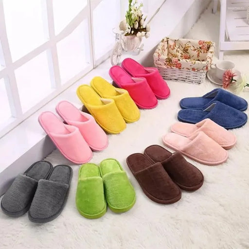 Soft Cotton Slippers for Men & Women (Random Color) – Cozy Indoor Home Footwear | Sub999
