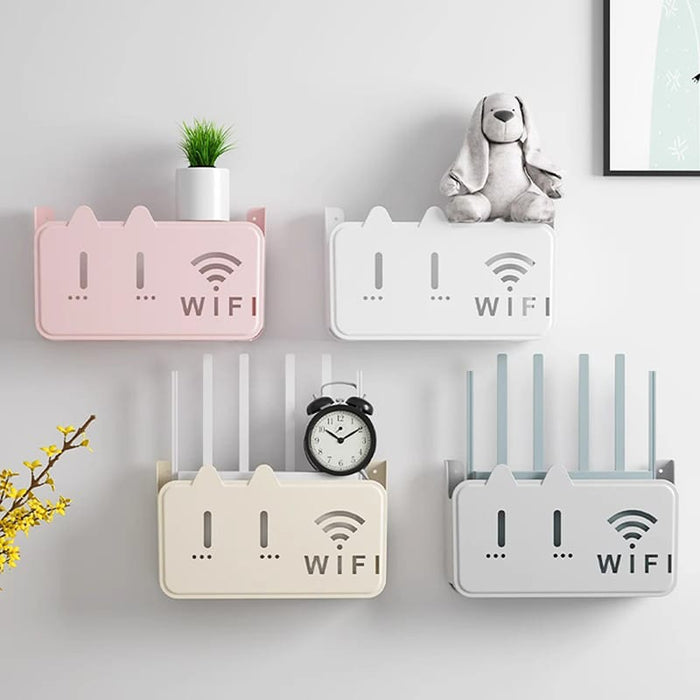 WiFi Device Holder – Wall Mount Stand for Routers & Modems | Cable Organizer | Sub999