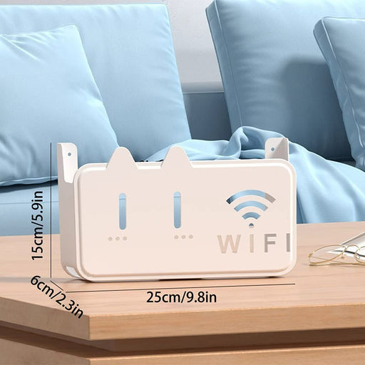 WiFi Device Holder – Wall Mount Stand for Routers & Modems | Cable Organizer | Sub999