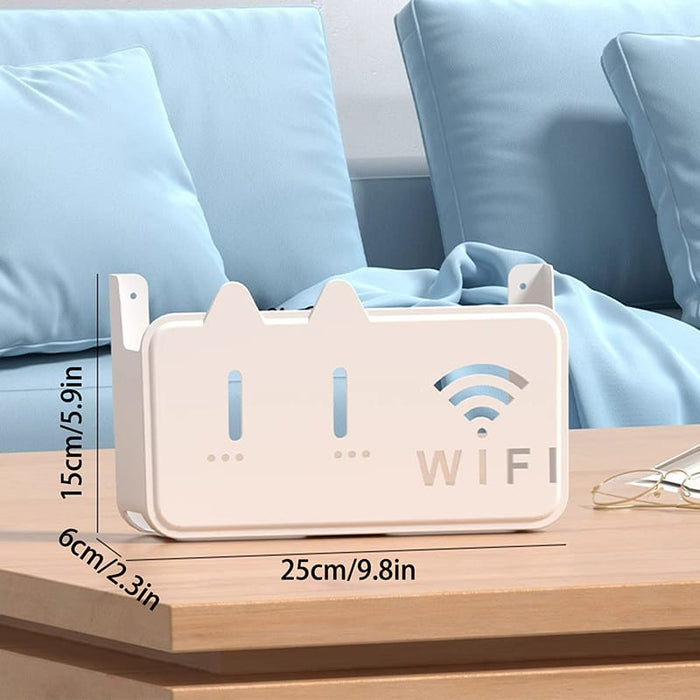 WiFi Device Holder – Wall Mount Stand for Routers & Modems | Cable Organizer | Sub999
