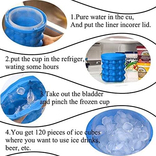 Space Saving BPA-Free Silicon Ice Bucket for Chilled Drinks