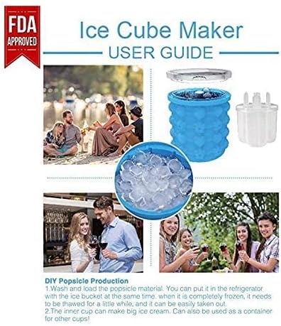 Space Saving BPA-Free Silicon Ice Bucket for Chilled Drinks